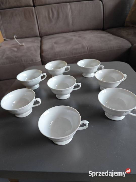Sprzedam filiżanki biały Łódź sprzedam