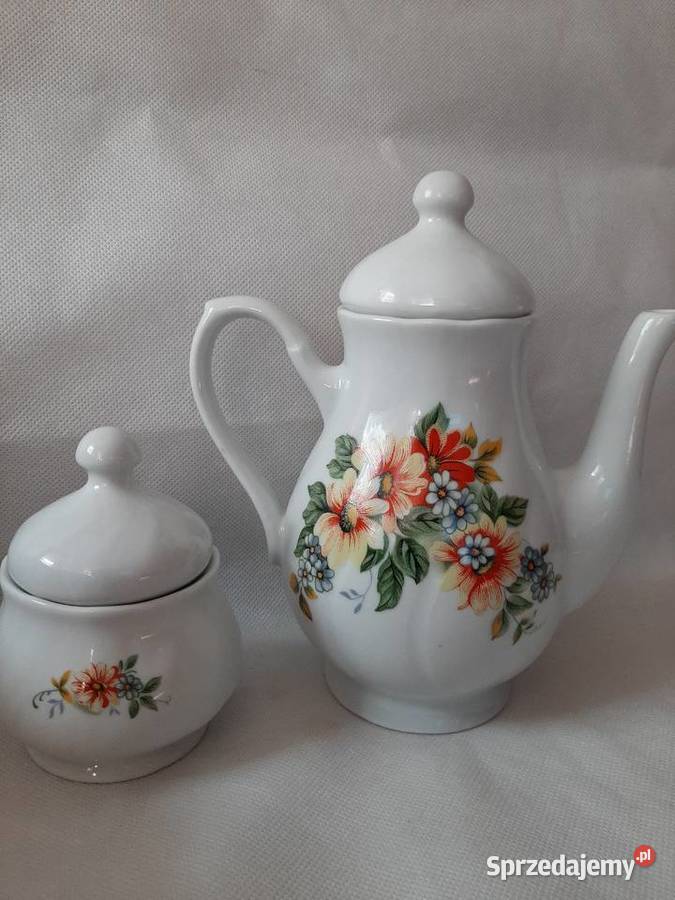 Piękna porcelana Książ komplet dzbanek i Inowrocław