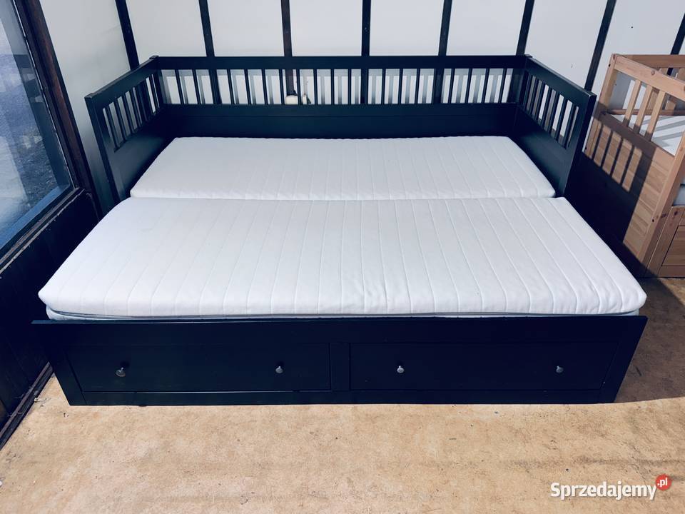 Łóżko leżanka IKEA HEMNES Lite drzewo 2 materace Łóżka Rybnik
