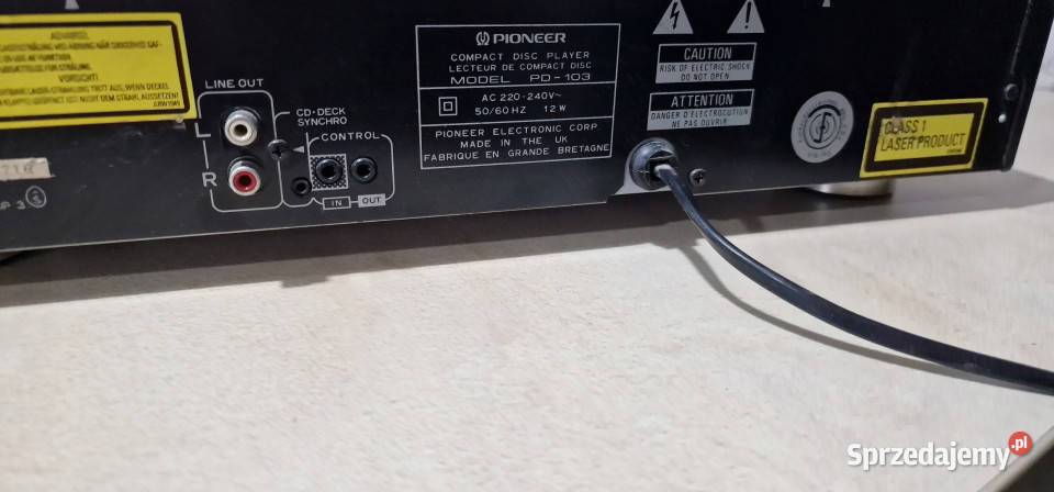 Odtwarzacz CD Pioneer PD 103 PD103 Międzychód
