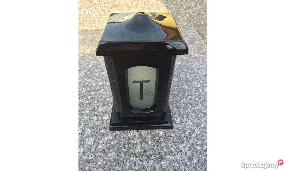 Lampion żywiczny lampiony czarny czerwony impala Strzegowo sprzedam