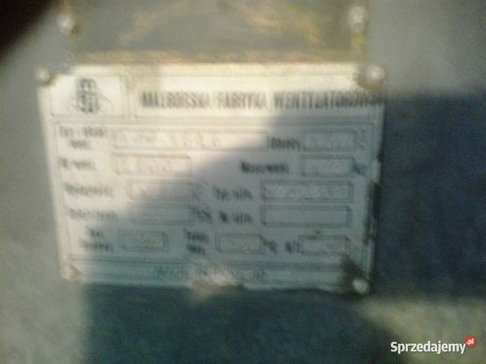 Wentylator promieniowy przemysłowy dmuchawa Tarnobrzeg sprzedam