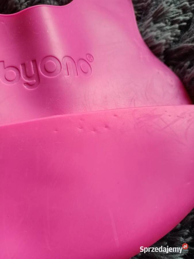 Śliniak silikonowy BabyOno różowy
