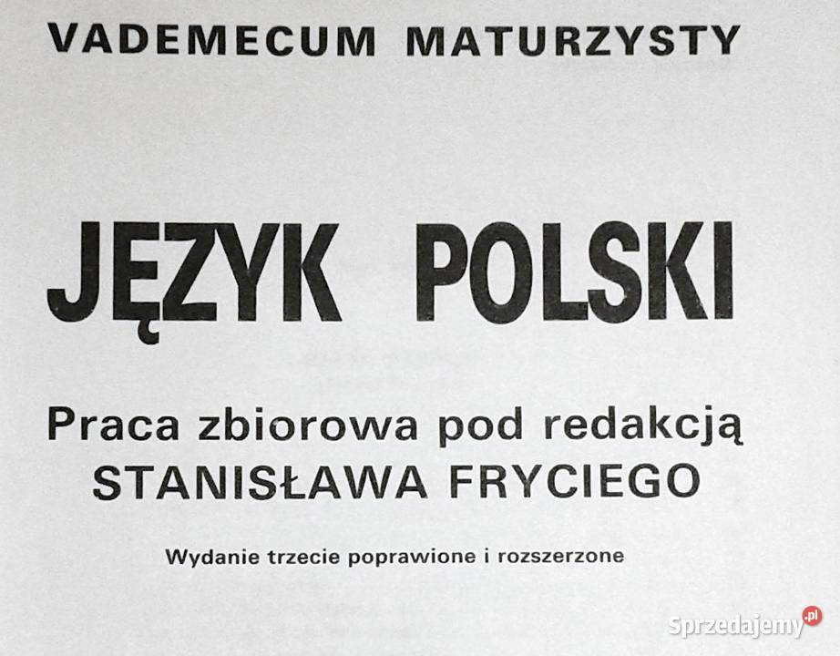 Vademecum maturzysty Język polski Stanisława Chełm