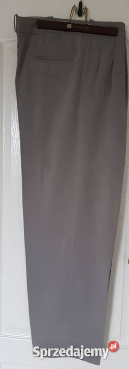 XL męskie spodnie garniturowe eleganckie lejące Kielce
