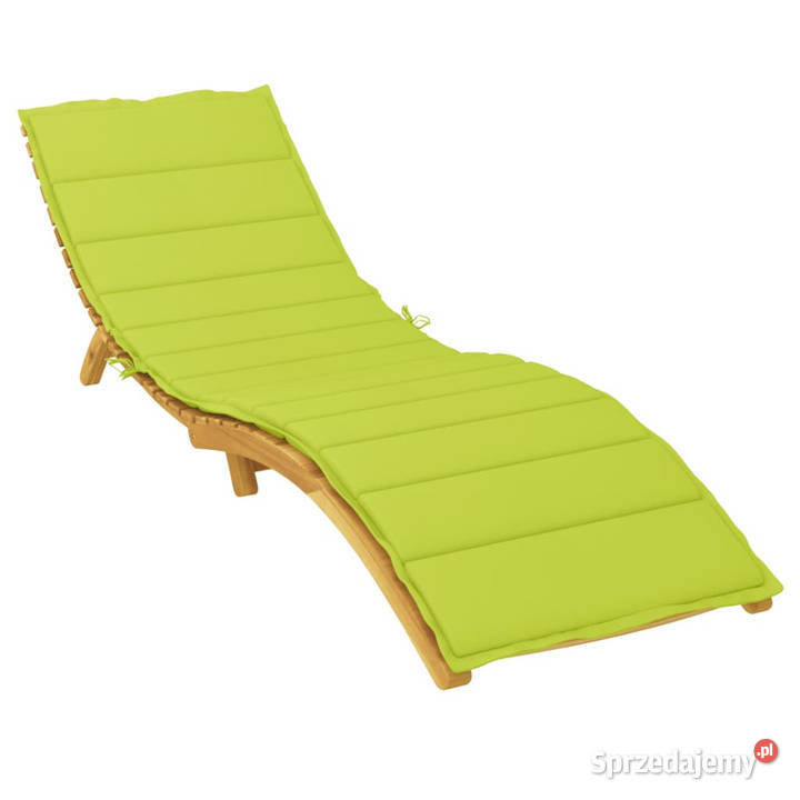 Poduszka na leżak jasnozielona 200x60x3 tkanina