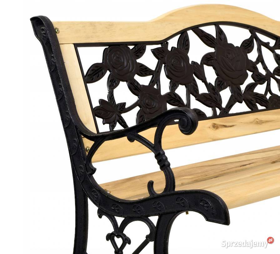 ŁAWKA OGRODOWA PARKOWA DREWNIANA DO OGRODU Róża Choroszcz