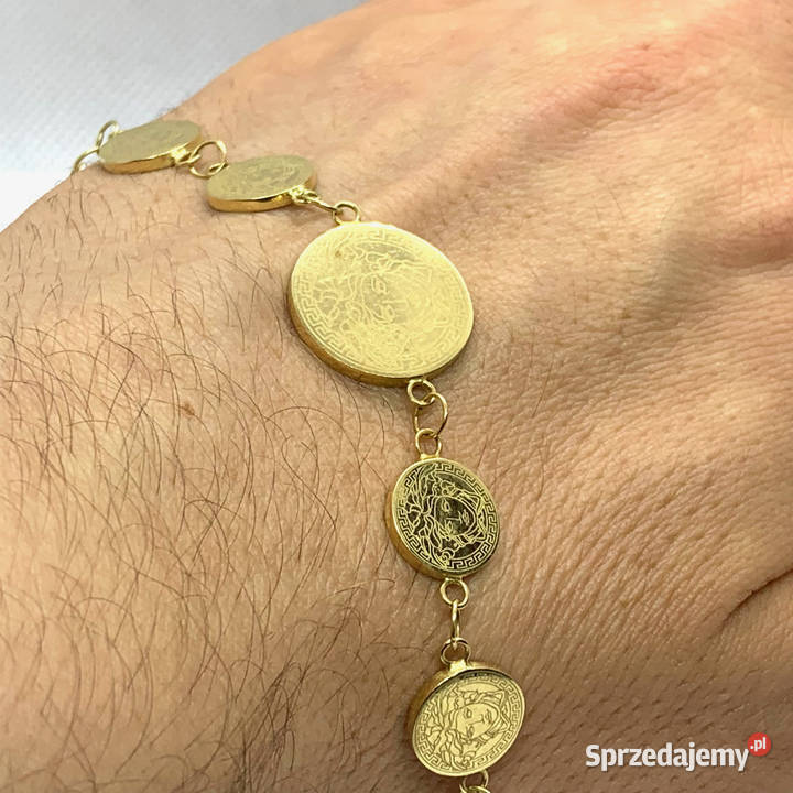 Złota BRANSOLETKA damska 18K rzadki WZÓR CUD 15 Pozostałe Warszawa