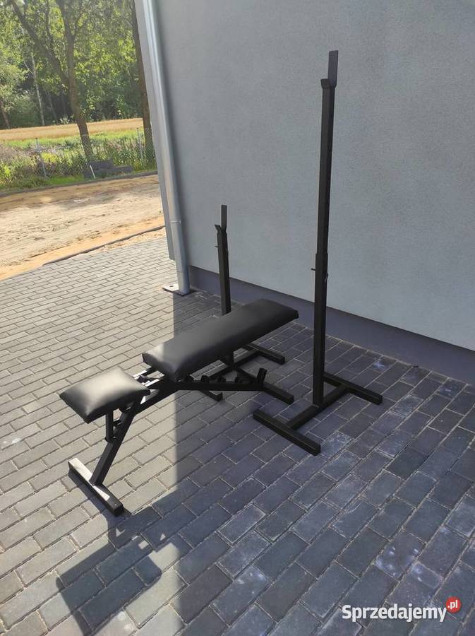 Ławka do ćwiczeń skos ujemy stojaki Nowe Morąg