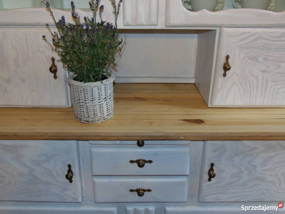 ODRESTAUROWANY finezyjny kredens bielony Piękny kujawsko-pomorskie Toruń