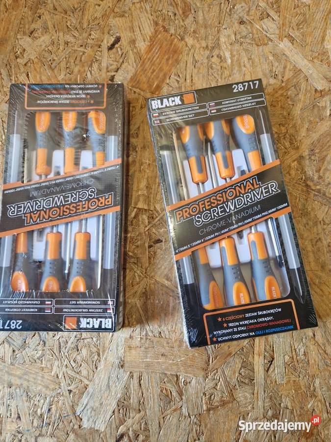 Zestaw Wkrętaków ŚRUBOKRĘTY Black 28717 wielkopolskie Głogowa