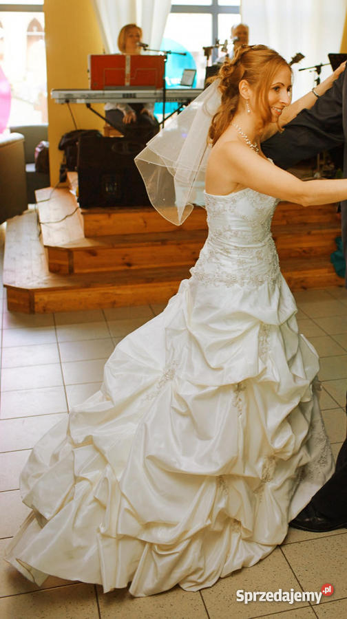 Suknia ślubna ecru 38 Verise Caprice bolerko Rozmiar 38(M) zachodniopomorskie Szczecin