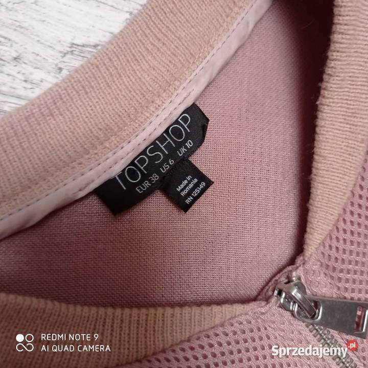 Piankowa bomberka Top Shop 38 pudrowy róż lubelskie Lubartów