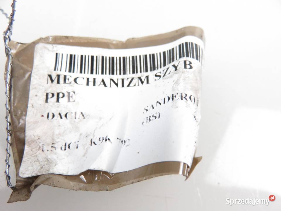 PODNOŚNIK SZYBY PRAWY PRZEDNI SANDERO 8200733828 małopolskie sprzedam