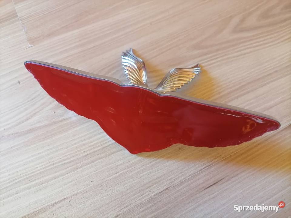 Metalowy chromowany Ornament Orła Konstantynów Łódzki