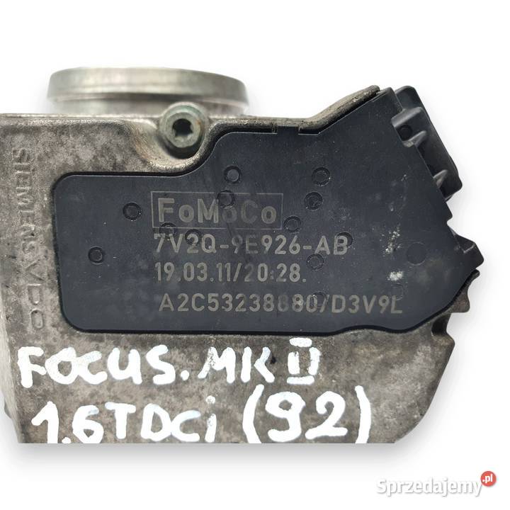 PRZEPUSTNICA Ford Focus C 16 TDCI A2C53238880 Silniki i osprzęt Chełm