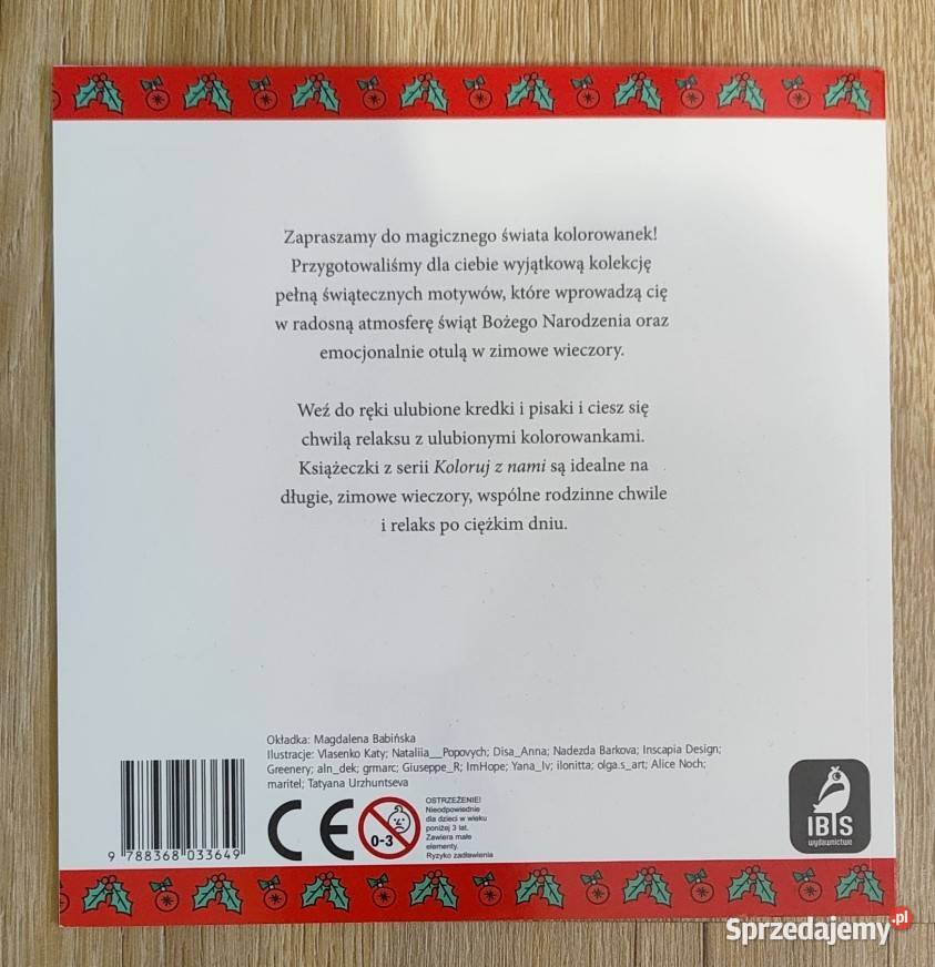 Słodkie Boże Narodzenie Koloruj z nami Książki dla dzieci Warszawa