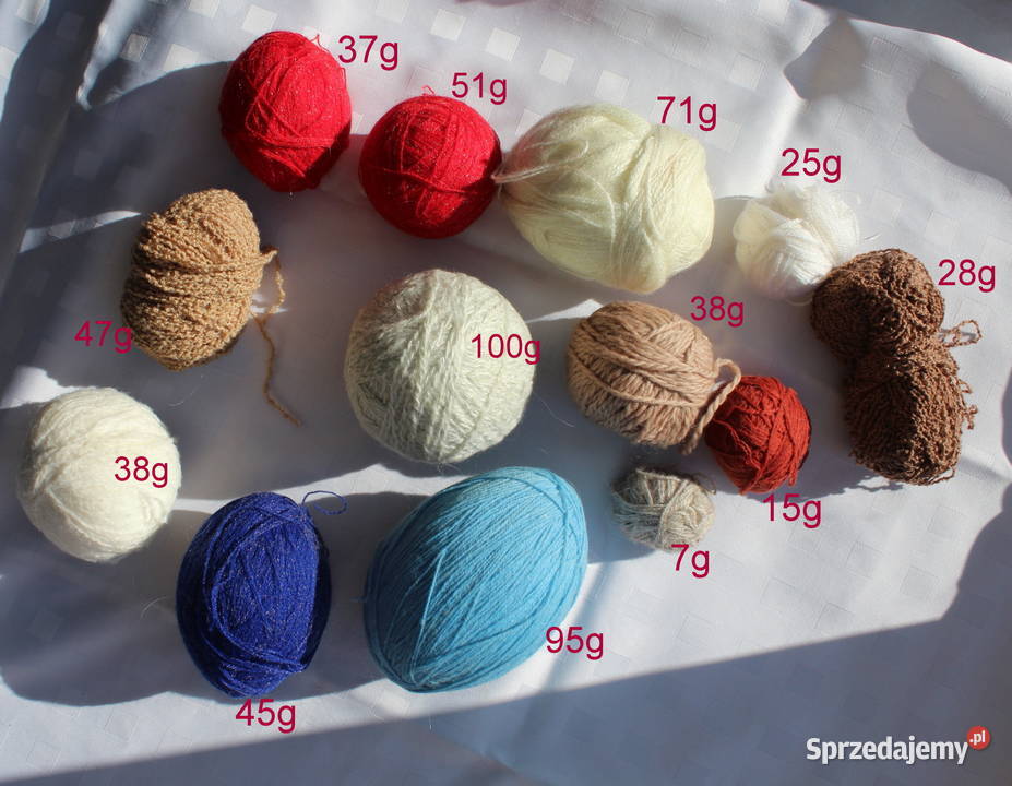 Włóczki Zestaw Druty 60 dkg Bielsko-Biała sprzedam