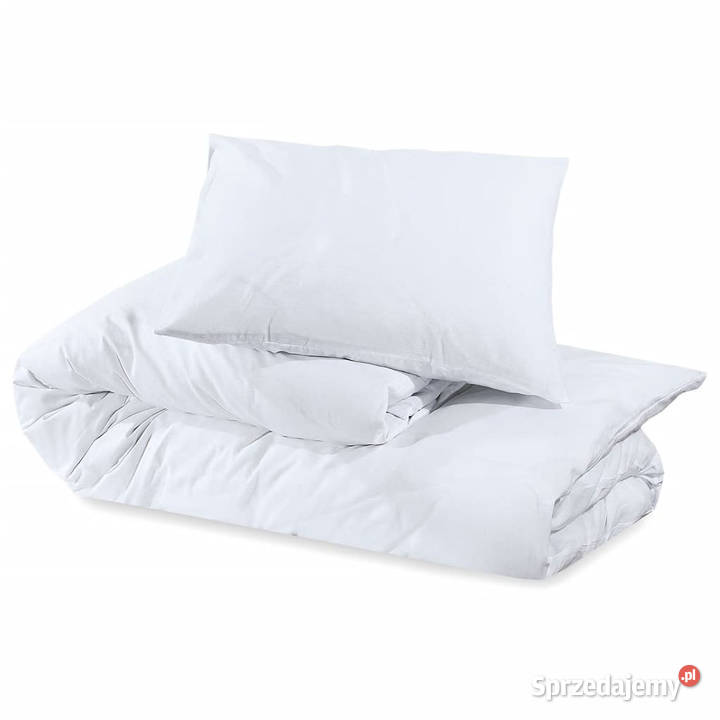 Zestaw pościeli biały 140x200 lekka mikrofibra Warszawa