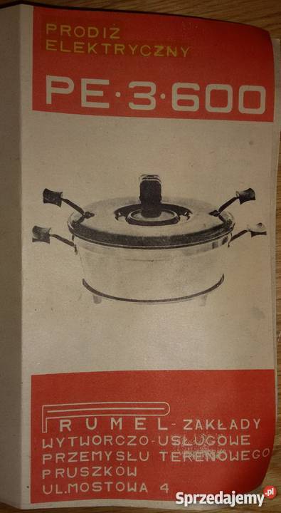 Prodiż PRUMEL poj 35l NOWY z kompletnym wyposaż Warszawa