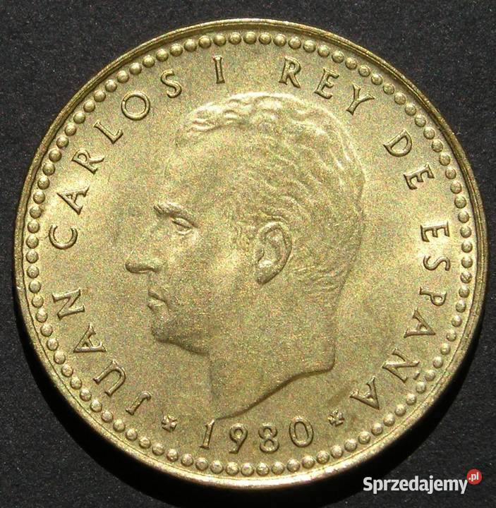 HISZPANIA 1 PESETA 1980 MŚ 1982 STAN MENNICZY Łódź