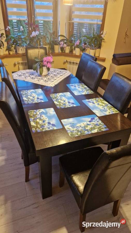 Fornirowany stół na 816 osób 100x200400 wenge mazowieckie Olszewnica Stara