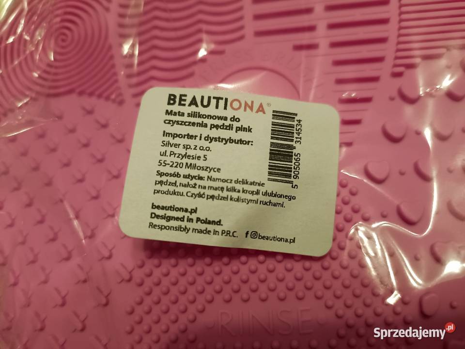 Mata silikonowa do czyszczenia pędzli różowa pomorskie Kwidzyn