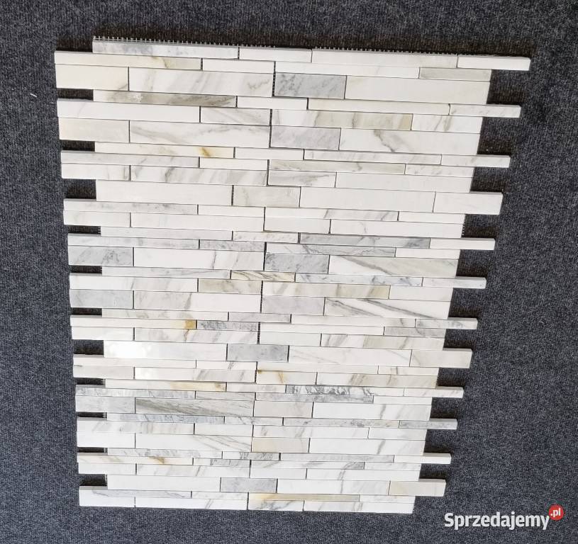 MOZAIKA MARMUR CALACATTA GOLD MULTIBRICKS Wykończenie Bielawa