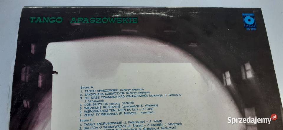 Tango Apaszowskie winyl vintage pamiątka PRL Tuszkowo