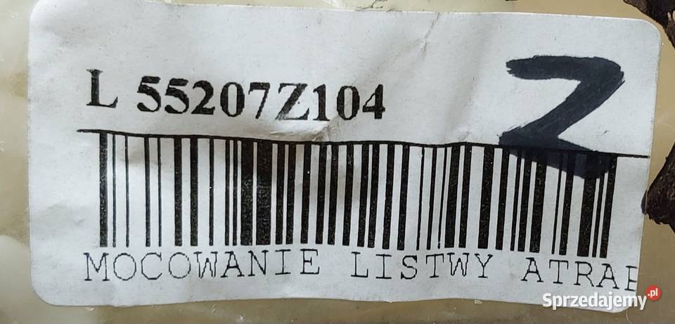 SPINKA LISTWY BOCZNA SZEROKA MERCEDES W124 W201 Wyposażenie wnętrza Mielęcin