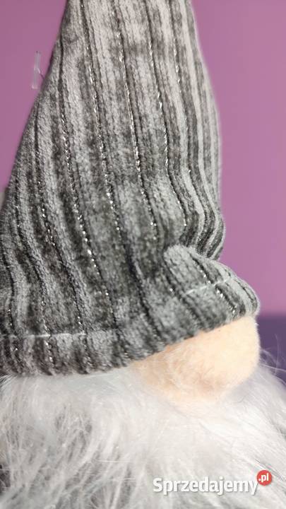 Skrzat świąteczny Krasnal Gnom Mikołaj ozdoba na Jasień