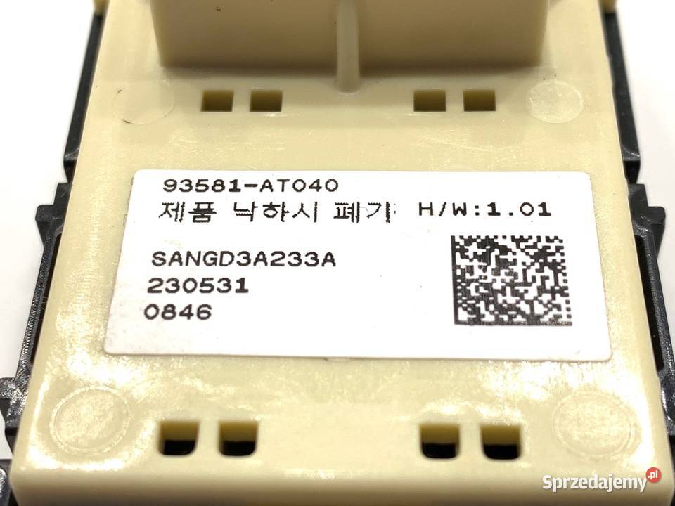 PRZEŁĄCZNIK SZYB KIA NIRO II SG2 93581AT040 sprzedam