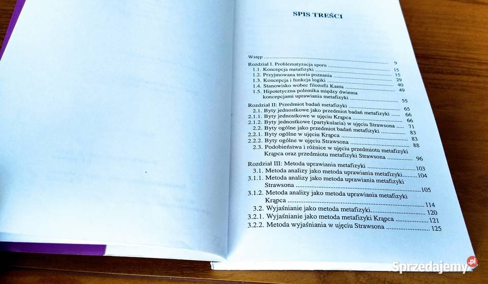 Spór o koncepcję metafizyki tomizm pomorskie Gdańsk sprzedam