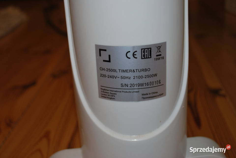 grzejnik konwektorowy z funkcją turbo moc 2500W Wisznia Mała sprzedam