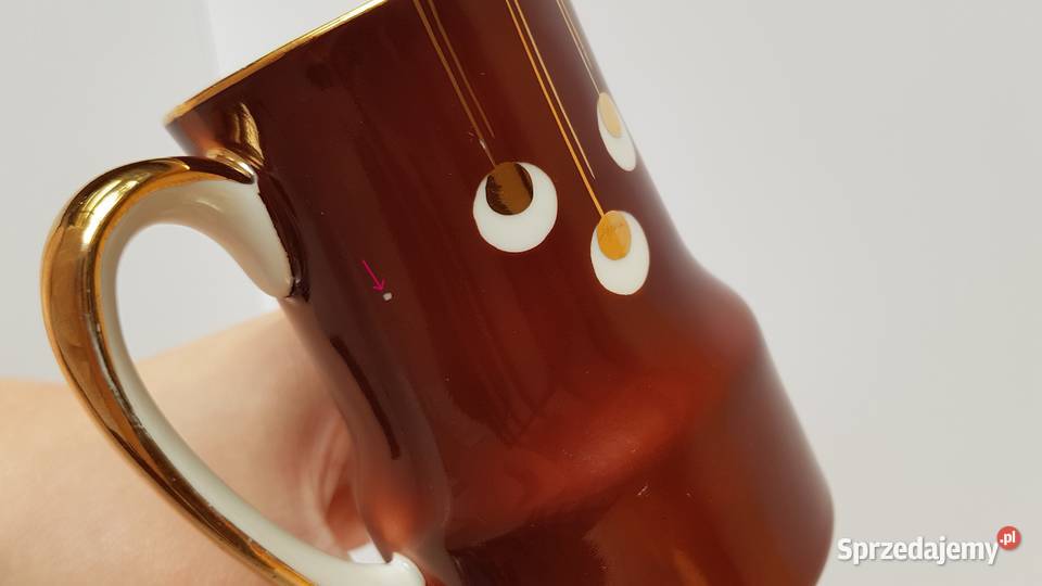 Porcelanowy mlecznik i cukiernica fason Ada Dąbrowa Górnicza