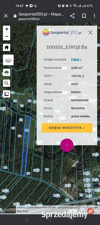 Rekreacyjna działka z lasem i rzeką obok