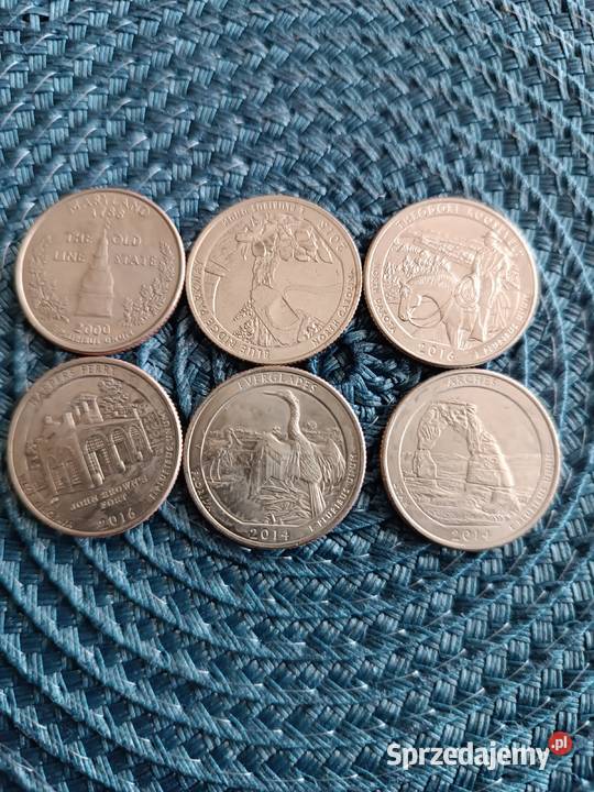 Kolekcja monet Quarter Dolars USA Skierniewice