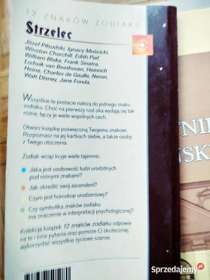 Strzelec horoskop wróżby książki szkolne sprzedam