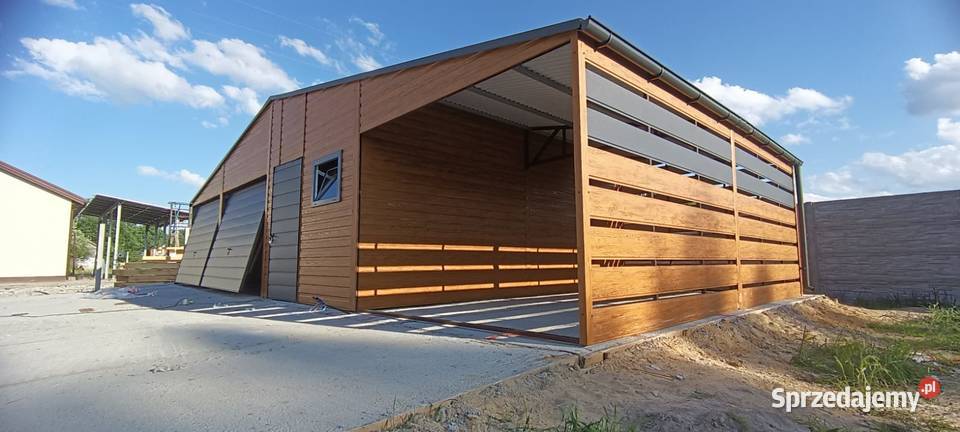 Garaż Blaszany 8x6 wiata lamele montaż 10x6 10x7 48m2 Garwolin sprzedam