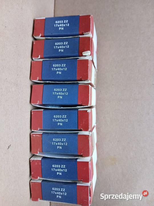 Łożysko kulkowe 6203 ZZ FŁT 17x40x12mm Tylmanowa