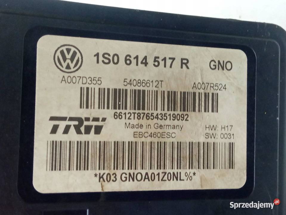 POMPA ABS 1S0614517R Skoda Citigo I 2011 Rok produkcji 2019