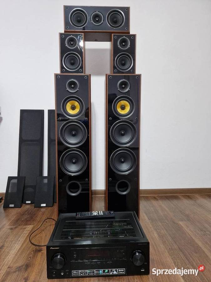 Kino domowe 51 Pioneer VSX423K głośniki Taga Sompolno