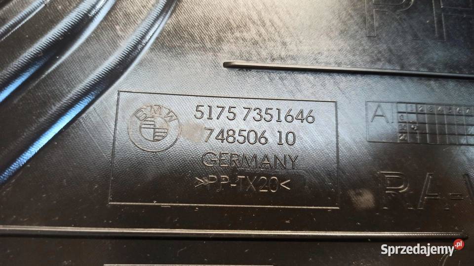 BMW 7 G11 OSŁONA PODWOZIA PRAWY TYŁ 7351646