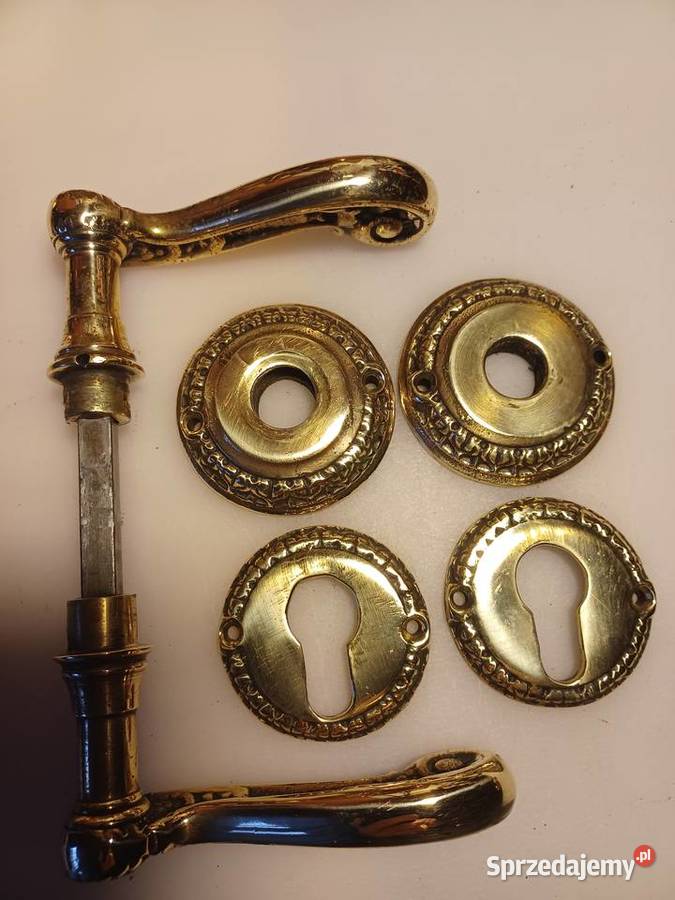 Klamki z rozetami Mosiądz Poznań