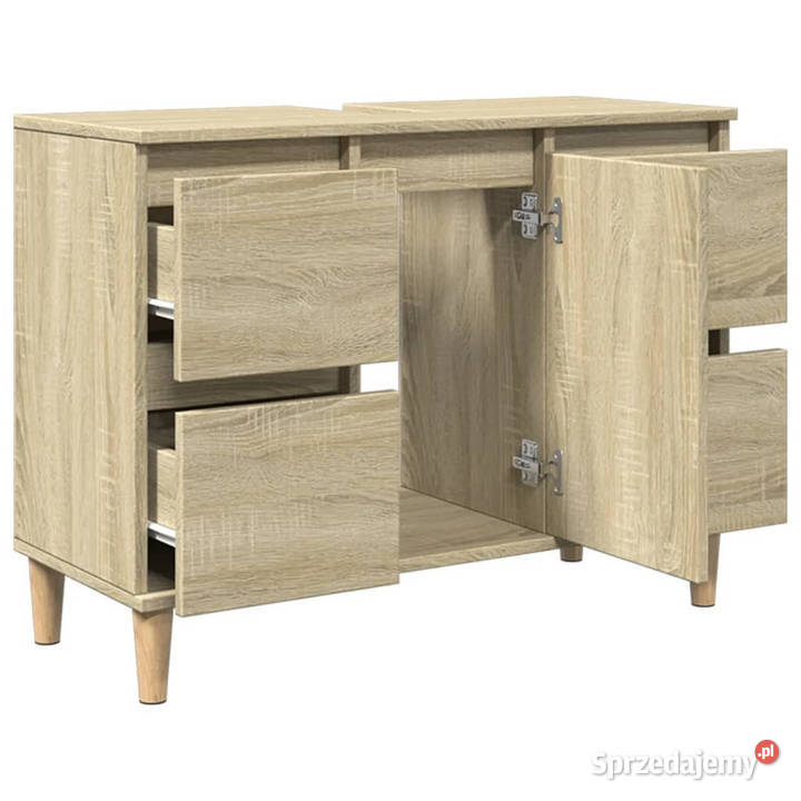 Szafka pod umywalkę dąb sonoma 80x33x60 WM849665