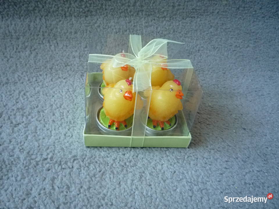 Nowe 4 świeczki Kury Kurczaki wielkanocne Wielkanoc Szczecin