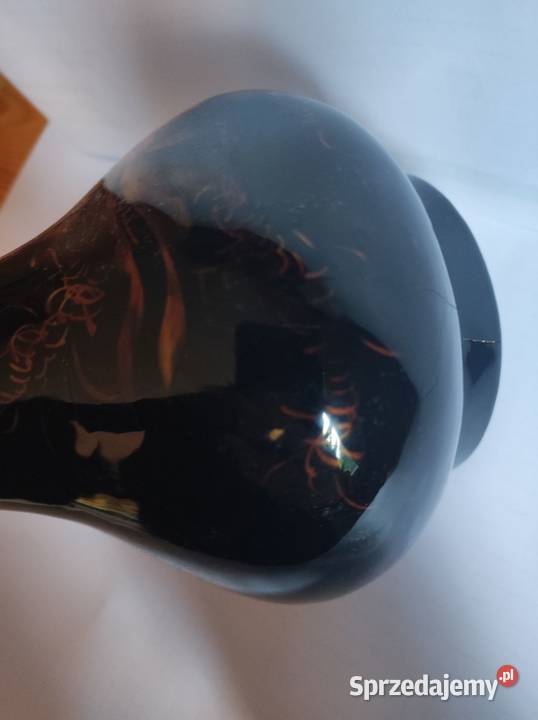 złote rybki wazon flakon z laki retro vintage świętokrzyskie