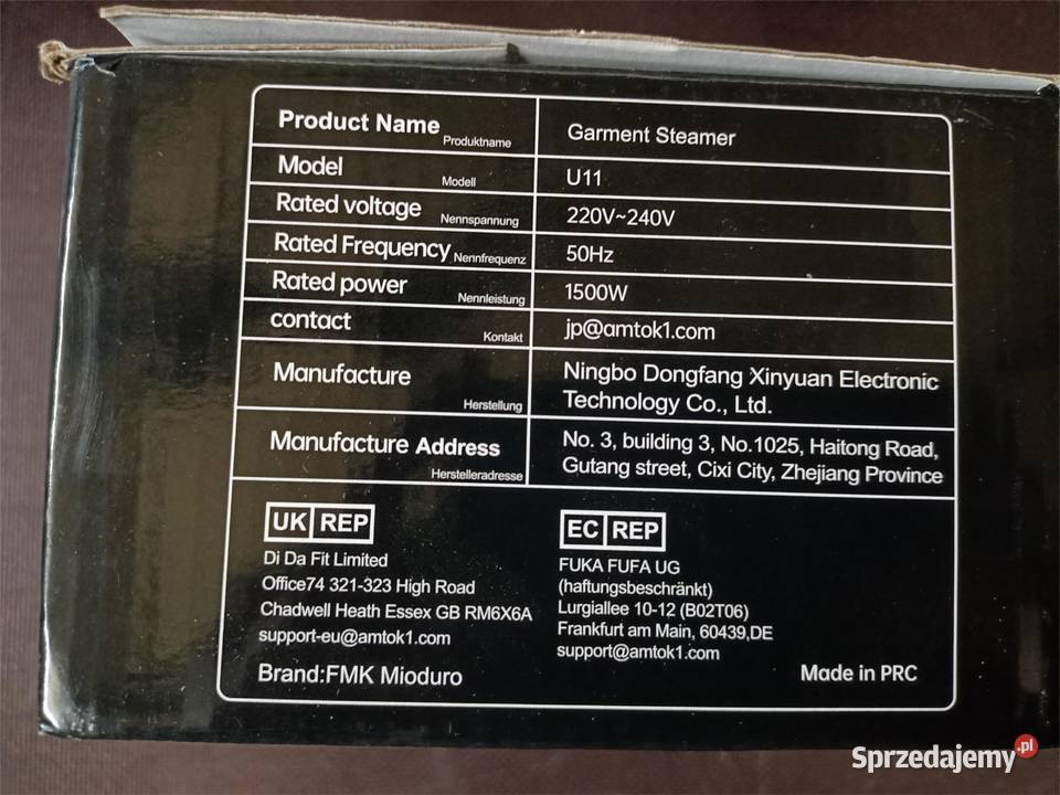 Handheld U11 Steamer parownica do ubrań Staszów