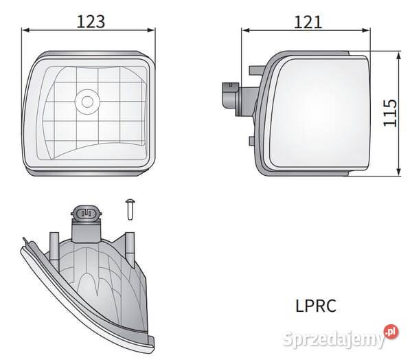Reflektor roboczy halogenowy narożny lewy 12V sprzedam