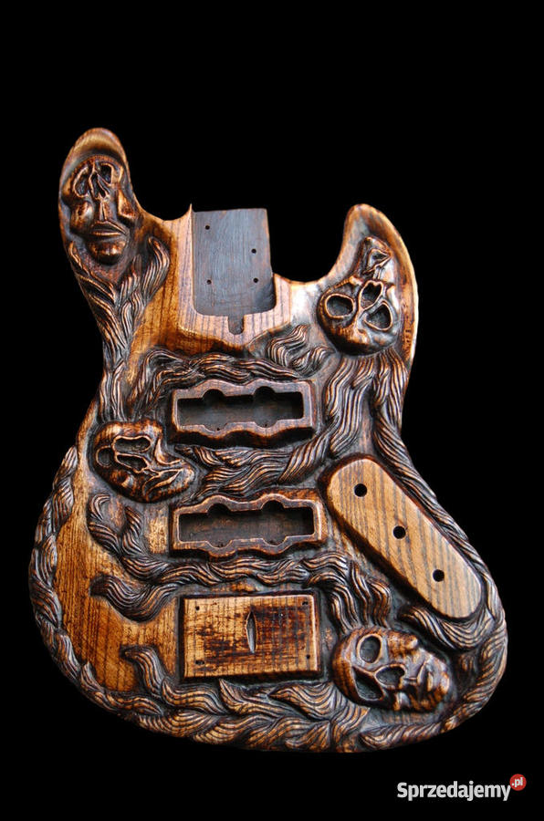 GITARA BASOWA LUTNICZA RZEŹBIONA Opole